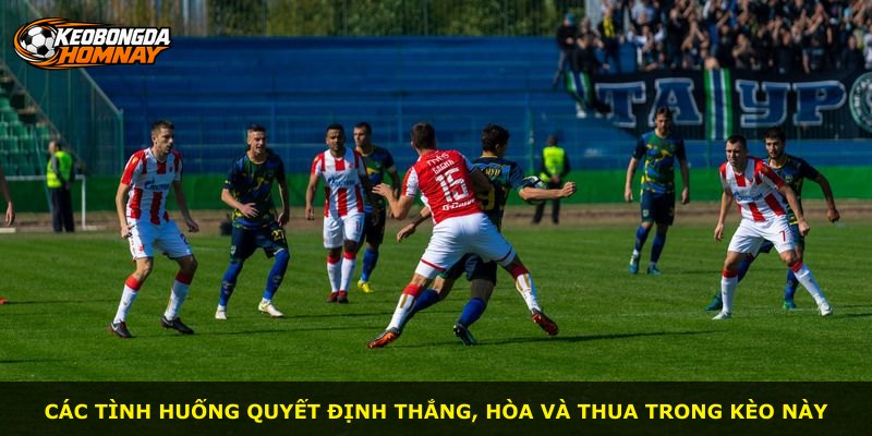 Các tình huống quyết định thắng, hòa và thua trong kèo này