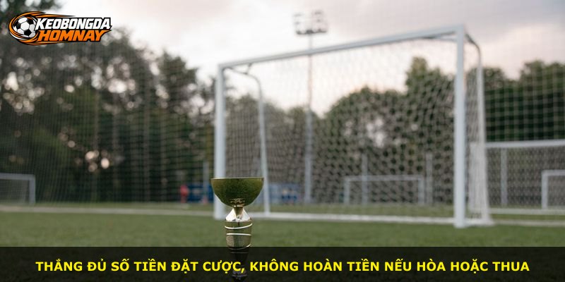 Thắng đủ số tiền đặt cược, không hoàn tiền nếu hòa hoặc thua