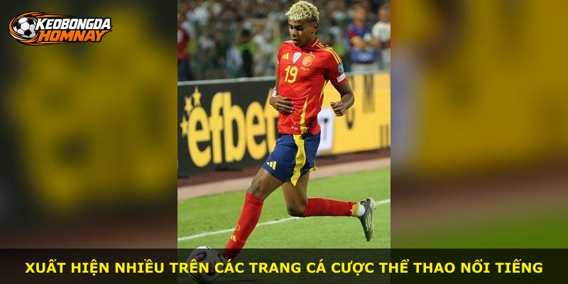 Xuất hiện nhiều trên các trang cá cược thể thao nổi tiếng